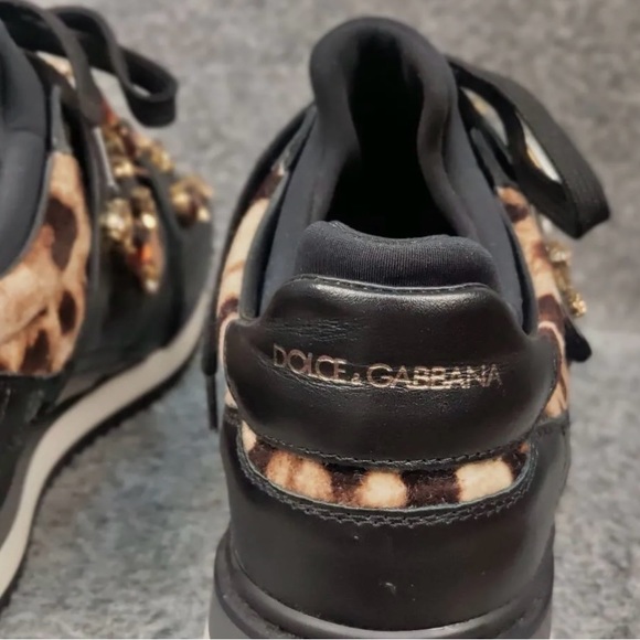 Dolce & Gabbana Leopard pattern stones velutto leovit.nap Sneakers - Picture 3 of 13